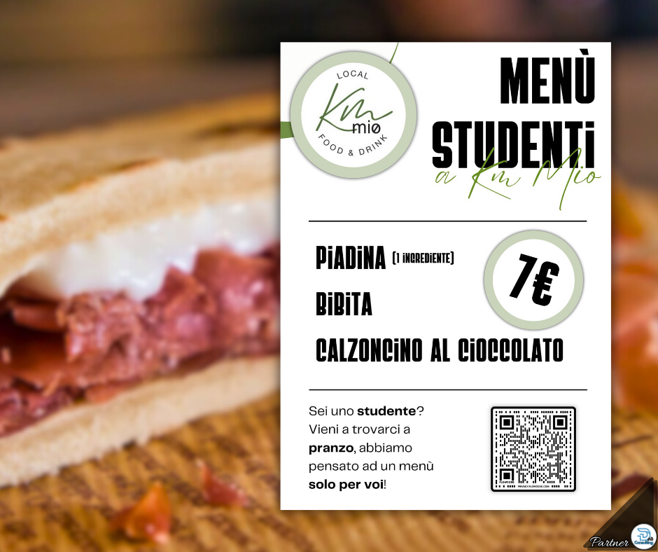 Scopri il Menu Studenti di Kilometro Mio a Ravenna